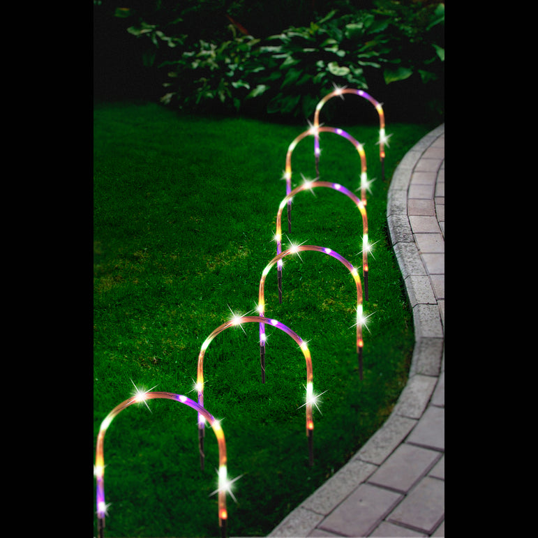 Solar LED Arch Path Lights (8pc)