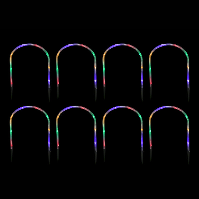 Solar LED Arch Path Lights (8pc)