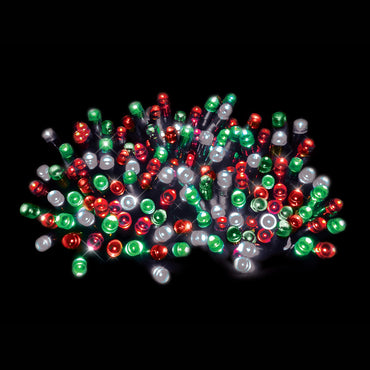 Solar LED's Festive R/W/G (200pc)