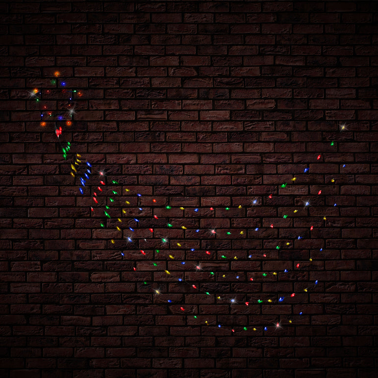 Solar LED Waterfall Star (2.1m)
