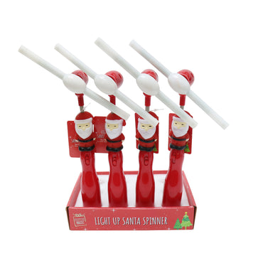 Light Up Santa Windmill Wand