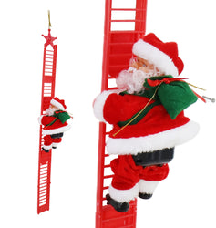 Musical Santa Climbing a Ladder