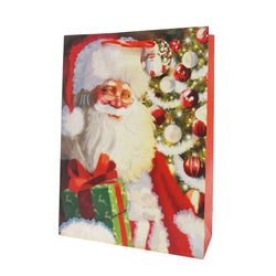 Santa Claus Glitter XL Gift Bag