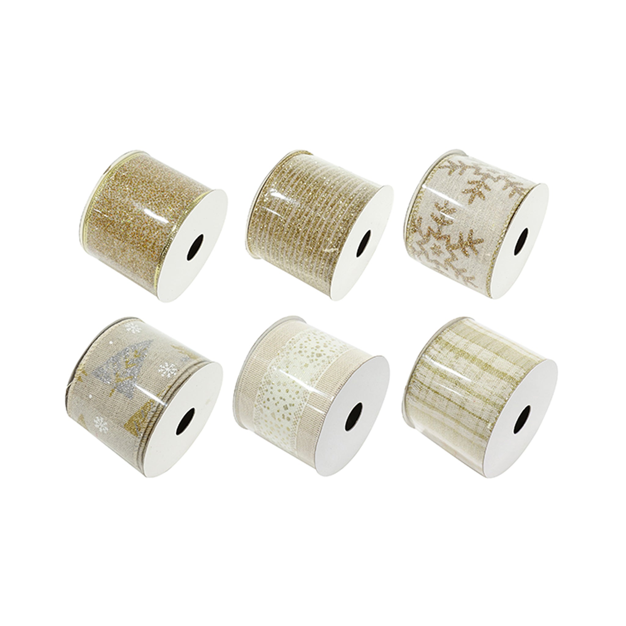 Ribbon Natural Gold 63mm x 2.7m
